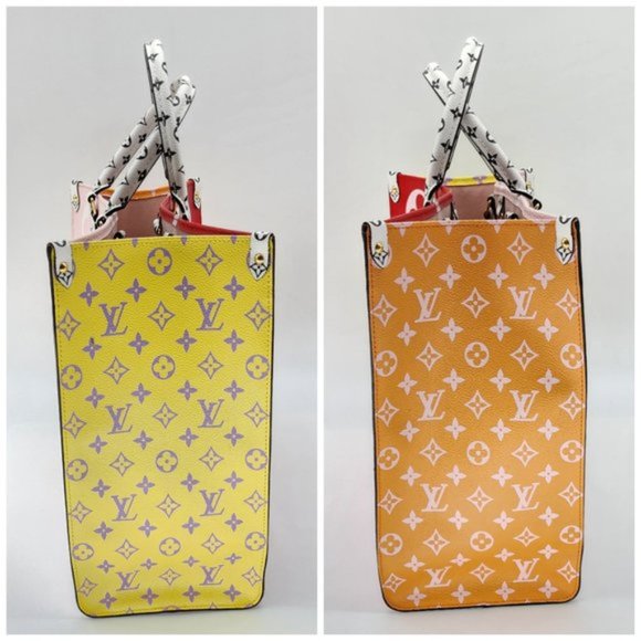 Louis Vuitton Onthego Reverse Giant Red Pink Monogram Canvas Like New Condition - Picture 11 of 14